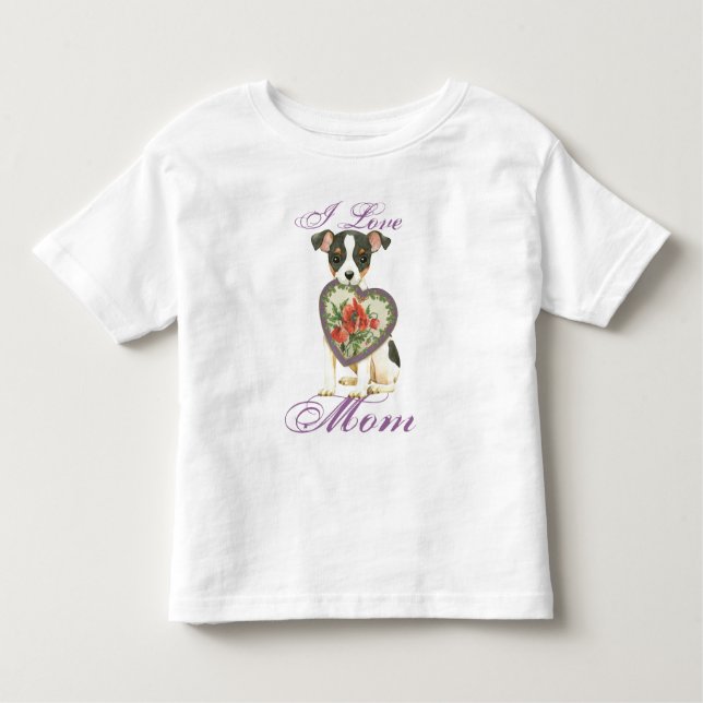 Toy Fox Terrier Heart Mama Kleinkind T-shirt (Vorderseite)
