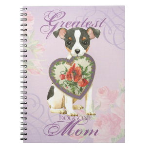 Toy Fox Terrier Heart Mama Notizblock