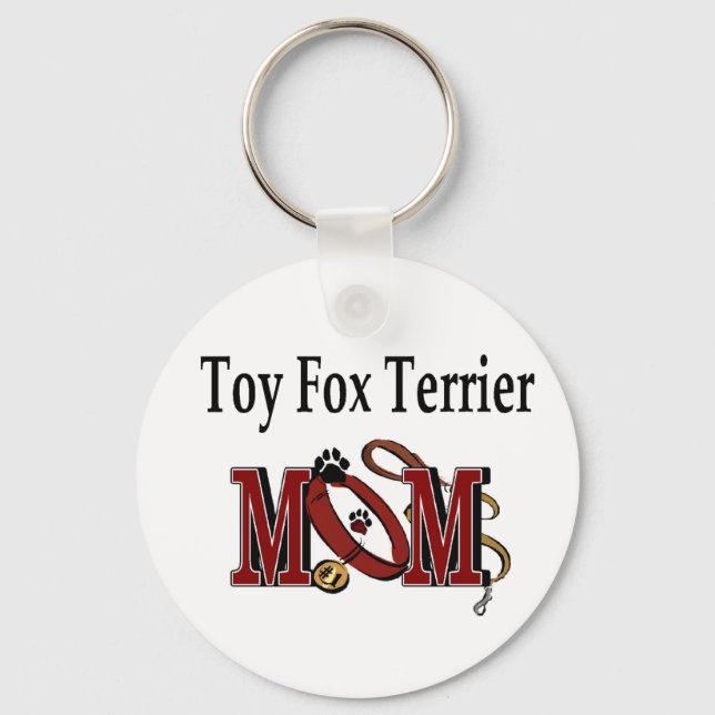 Toy Fox Terrier MAMA Geschenke Schlüsselanhänger (Vorderseite)