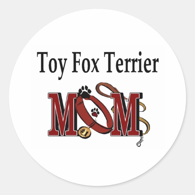 Toy Fox Terrier Mama Sticker (Vorderseite)
