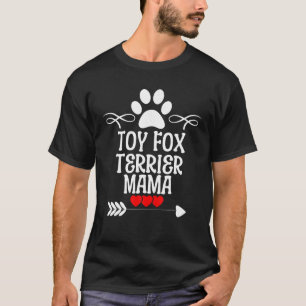 Toy Fox Terrier Mama zum Weihnachtsfest der Mutter T-Shirt