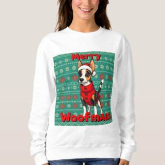 Toy Fox Terrier Merry Woofmas Sweatshirt