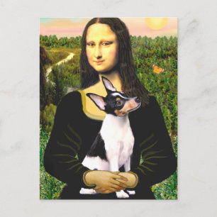 Toy Fox Terrier - Mona Lisa Postkarte
