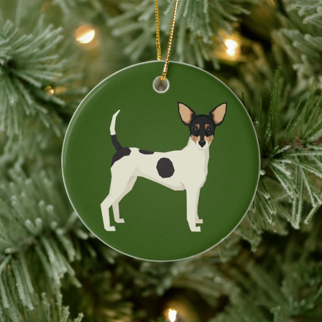 Toy Fox Terrier Ornament (Baum)