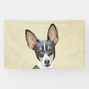 Toy Fox Terrier Painting - Niedliche Original Dog  Banner