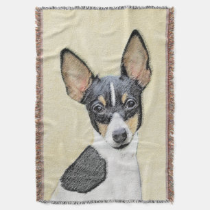 Toy Fox Terrier Painting - Niedliche Original Dog Decke