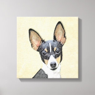 Toy Fox Terrier Painting - Niedliche Original Dog  Leinwanddruck