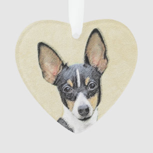 Toy Fox Terrier Painting - Niedliche Original Dog Ornament