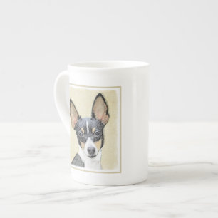 Toy Fox Terrier Painting - Niedliche Original Dog  Prozellantasse