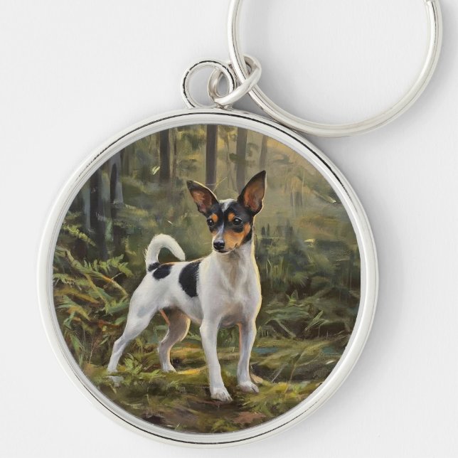 Toy Fox Terrier Schlüsselanhänger (Vorne)