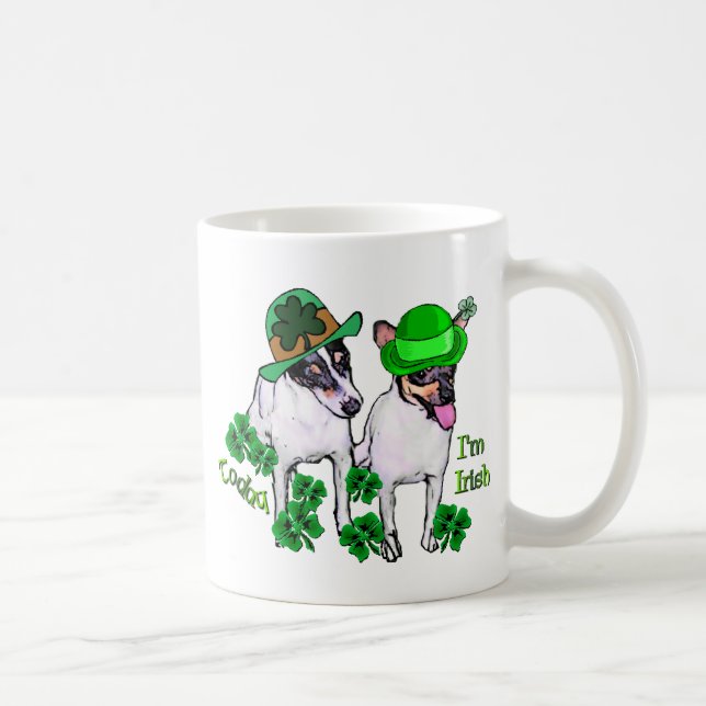 Toy Fox Terrier St Pattys Kaffeetasse (Rechts)