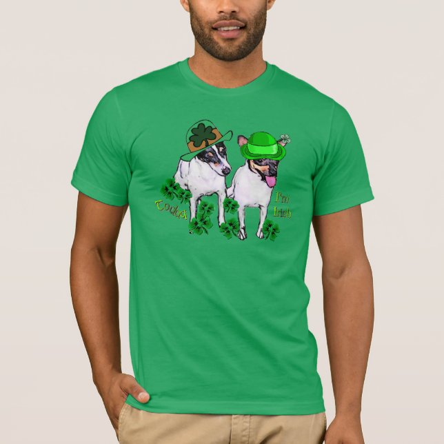 Toy Fox Terrier St Pattys T-Shirt (Vorderseite)