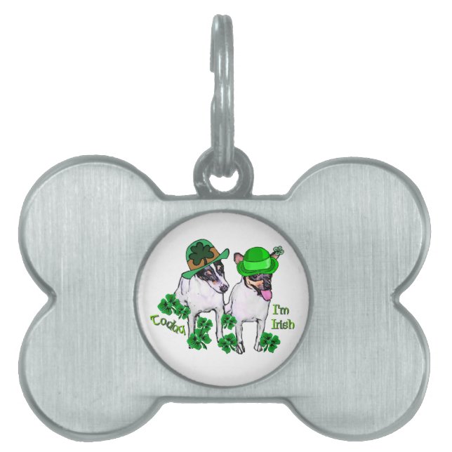 Toy Fox Terrier St Pattys Tiermarke (Vorderseite)