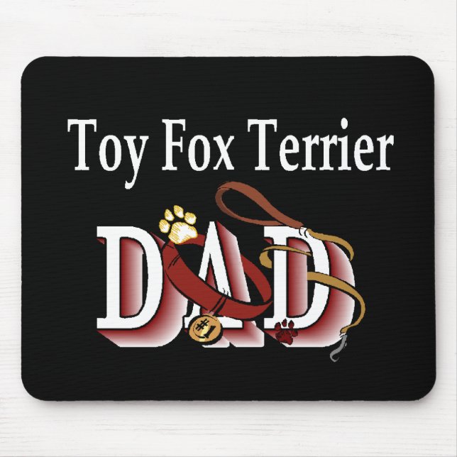 Toy Fox Terrier Vater Geschenke Mousepad (Vorne)