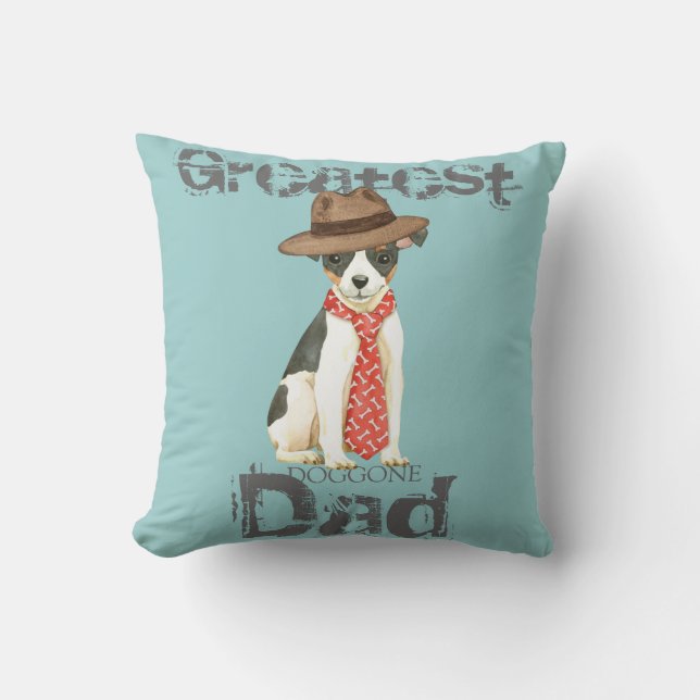 Toy Fox Terrier Vater Kissen (Vorderseite)