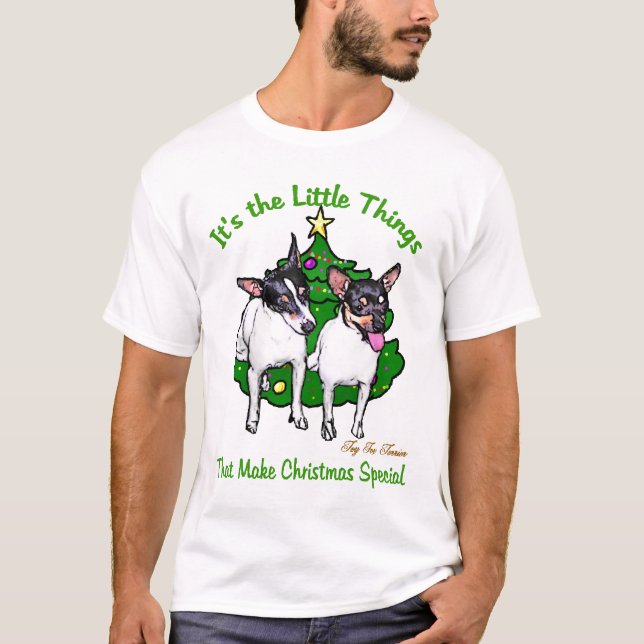 Toy Fox Terrier Weihnachtsgeschenke T-Shirt (Vorderseite)