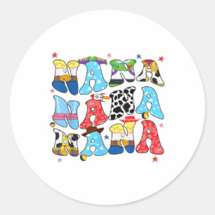 Toy Funny Nana Story Oma Opa Mütter Tag F Runder Aufkleber