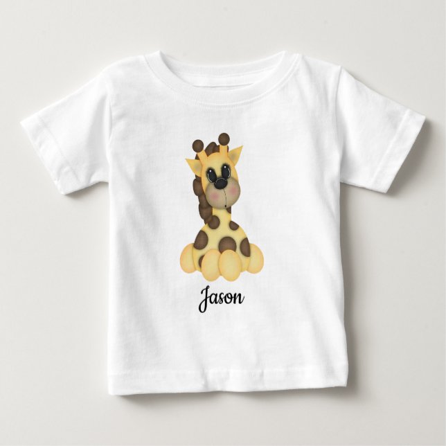 Toy Giraffe Bear Säugling T - Shirt (Vorderseite)