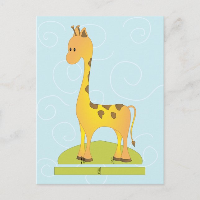 Toy Giraffee Postkarte (Vorderseite)