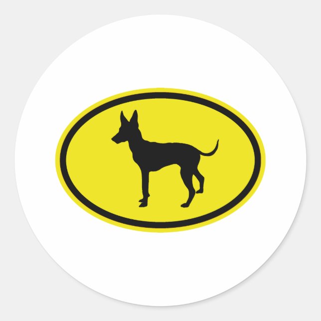Toy Manchester Terrier Runder Aufkleber (Vorderseite)