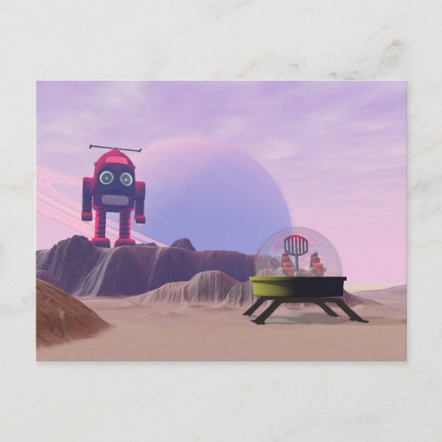 Toy Moon Walker Scene Postcard Postkarte (Vorderseite)