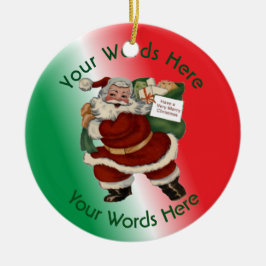 Toy Policeman Custom Christmas Keramik Ornament