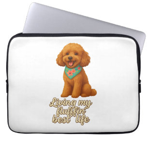 Toy Poodle - Das beste Leben meines Fluffins Laptopschutzhülle