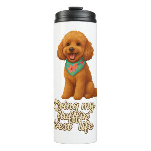 Toy Poodle - Das beste Leben meines Fluffins Thermosbecher