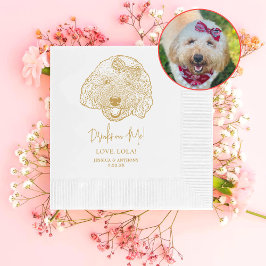 Toy Poodle Dog Personalisierte Drinks auf Me Napki Serviette