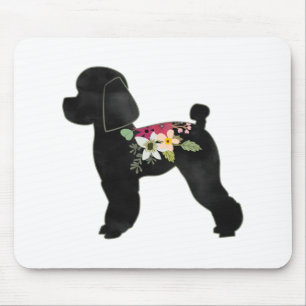 Toy Poodle Hund Breed Boho Silhouette Mousepad