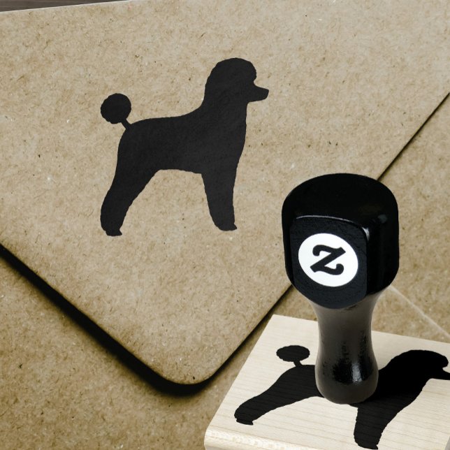 Toy Poodle Hund Rasse Silhouette Gummistempel (Von Creator hochgeladen)