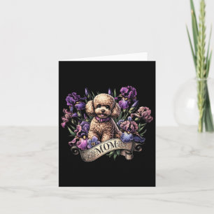 Toy Poodle Mama Mütter Day Ire Karte