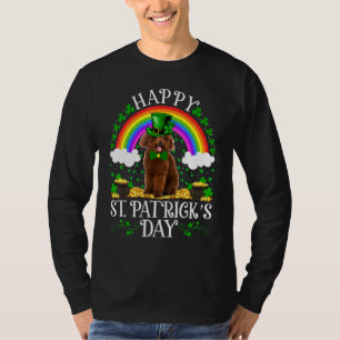 Toy Poodle Rainbow Vintag Toy Poodle St Patricks T-Shirt