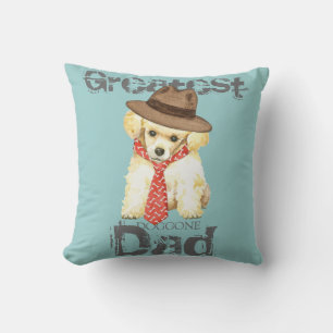 Toy Poodle Vater Kissen