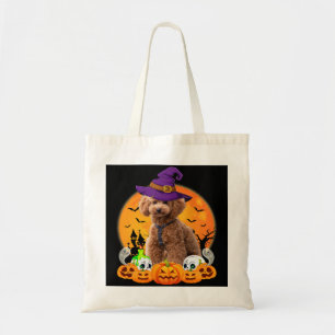 Toy Poodle Witch Pumpkin Dog Lover Funny 186 Tragetasche