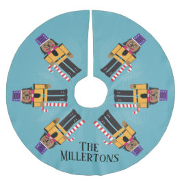 Toy Soldier Nutcracker Weihnachten Polyester Weihnachtsbaumdecke