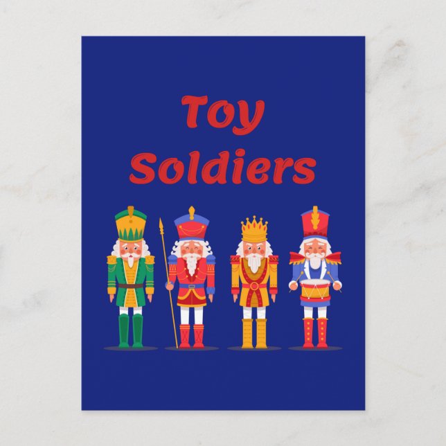 Toy Soldier Nutcrackers Postcard Postkarte (Vorderseite)