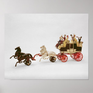 Toy stagecoach poster