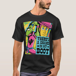 Toy Story Woodyheres A Snake In My Boot Comic Stri T-Shirt