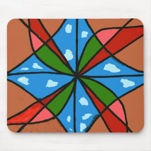 "Toy Windmills" Abstraktes Design Mousepad (Vorne)