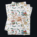 Toyland Classic Christmas Nostalgic Toys Geschenkpapier Set<br><div class="desc">Dieser bezaubernde Druck zeigt handgezeichnete Illustrationen klassischer Weihnachtsgeschenke für Kinder! So ein süßer Sake-Druck!</div>