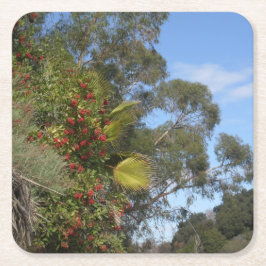 Toyons entlang des Arroyo Seco Trail Rechteckiger Pappuntersetzer