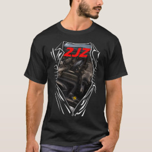 Toyota 2JZ Supra Motor Art GTE Horsepower T-Shirt