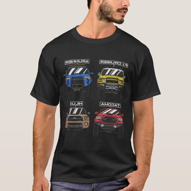 Toyota 4x4 Geländefahrzeuge T-Shirt (Vorderseite)