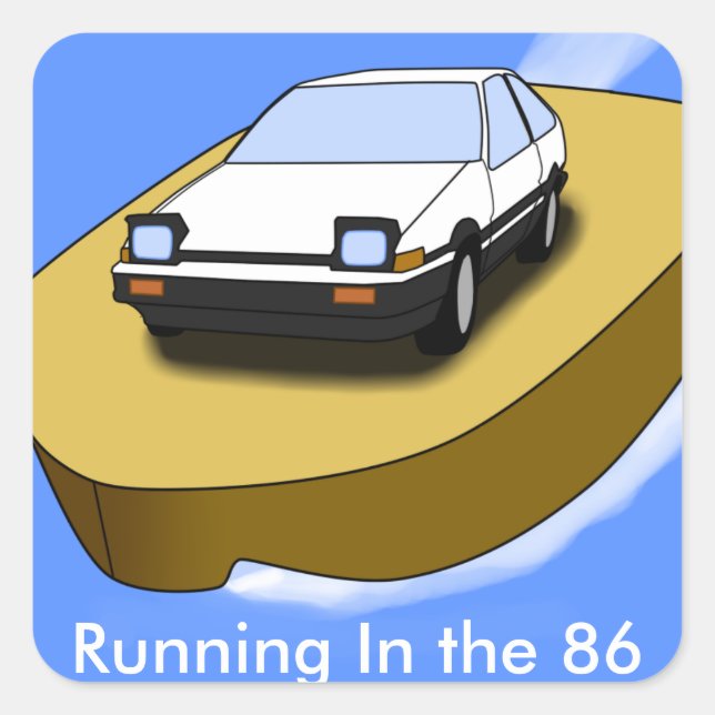 Toyota AE86 Trueno Sticker (Vorderseite)