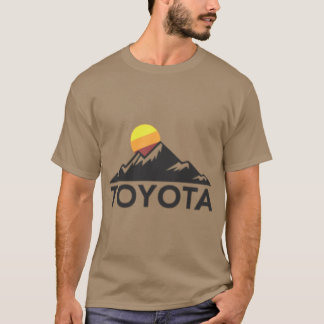 Toyota Berg Logo Kleine Brustlinks Größe T-Shirt
