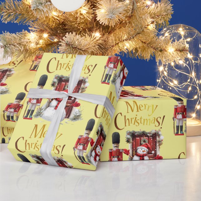 Toyota British Soldier Bearskin hat und Snowman Geschenkpapier (Feiertage)