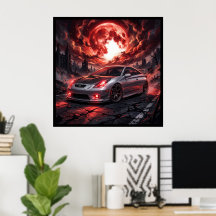 Toyota Celica GT-S unter einem karmesinroten Mond