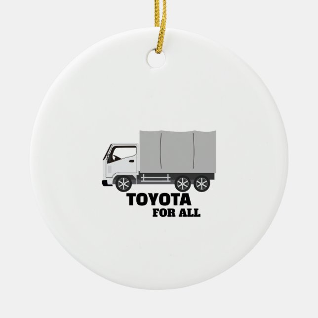 TOYOTA FÜR ALLE KERAMIK ORNAMENT (Vorne)