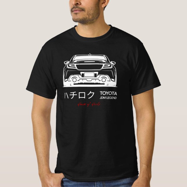Toyota GR86 JDM Legende – House of Hachi T-Shirt (Vorderseite)